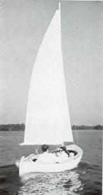 Midget oostzeejol op trailer en 2,5 pk aanhangmoter, Watersport en Boten, Open zeilboten, Ophalen, Gebruikt, Overige typen, 3 tot 6 meter