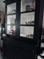 Zwart geschilderde buffetkast met sleutels, Huis en Inrichting, Gebruikt, 100 tot 150 cm, Ophalen of Verzenden, 150 tot 200 cm