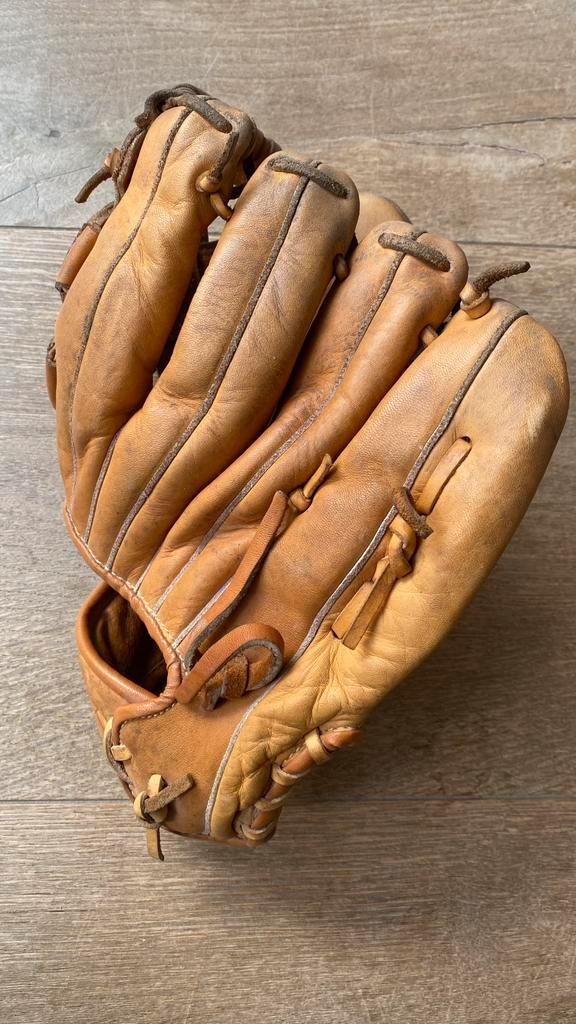 Vintage honkbal- softbalhandschoen, Sport en Fitness, Honkbal en Softbal, Gebruikt, Ophalen of Verzenden