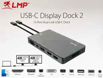 LMP Display Dock 2 – 12 poort - USB 3.2Gen1 (3.1Gen ) Type-C beschikbaar voor biedingen