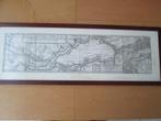 Originele kopergravure: Kaart van de Beneeden rivier De Maas, Antiek en Kunst, Kunst | Etsen en Gravures, Ophalen of Verzenden