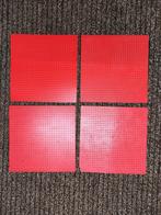 3 Lego grondplaten bouwplaten rood 32x32, Gebruikt, Ophalen of Verzenden, Lego