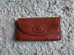Bruine leren clutch, Ophalen of Verzenden, Gebruikt, Bruin, Avondtasje