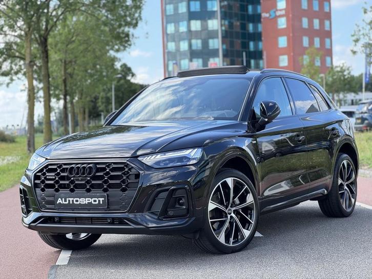 Audi Q5 55 TFSI e S-Line 367 Pk Pano HUD 360 Camera Massage, Auto's, Audi, Bedrijf, Q5, 360° camera, 4x4, ABS, Achteruitrijcamera