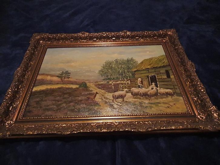 Twee Antieke Schilderijen, Antiek en Kunst, Kunst | Schilderijen | Klassiek, Ophalen