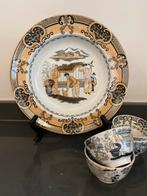 Chinees bord met rijstkom (4), Antiek en Kunst, Ophalen of Verzenden
