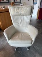 Comfortabele lederen stoel, Ophalen, Gebruikt, 50 tot 75 cm, Leer