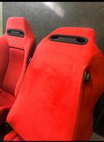 Recaro SR3 stoelen met EK9 rails en beschermhoezen, Ophalen of Verzenden, Gebruikt, Honda