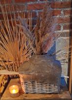 Leemmand incl pluimen, Ophalen of Verzenden, Rechthoekig, Riet, Mand