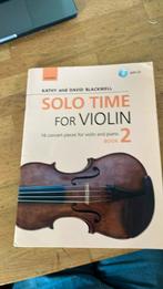 Solo Time for Violin Book 2 + CD ( 16 concert pieces for vio, Boeken, Gelezen, Ophalen of Verzenden, Kathy Blackwell, David Blackwell