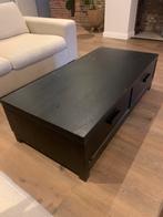 Bijzettafel Goossens naam Sans hout zwart, Huis en Inrichting, Zo goed als nieuw, Minder dan 50 cm, Eikenhout, Vierkant