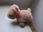 Superzacht pluche bruin schaap knuffel geborduurde ogen-snui, Ophalen of Verzenden, Zo goed als nieuw, Overige typen