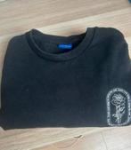 Zwarte Sweater  met Rozenprint Tijdloos Heren/Dames, Ophalen of Verzenden, Zo goed als nieuw, Zwart