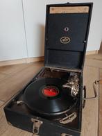 78 toeren draagbare grammofoon voor schellakplaten, Ophalen of Verzenden, Gebruikt, Platenspeler, Overige merken