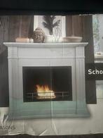 Schouwombouw Wit Glans, Huis en Inrichting, Ophalen, Zo goed als nieuw, Inbouwhaard, Elektrische haard