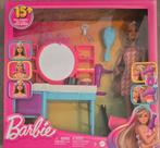 Barbie Eindeloos Lang Haar Kapsalon Speelset, Ophalen of Verzenden, Nieuw, Barbie