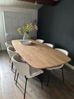 Nieuwe Deens ovale eettafel 220x100cm, Ophalen, 100 tot 150 cm, Teakhout, Ovaal