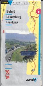 Pl518 plattegrond anwb - belgie - luxemburg frankrijk 1993, Boeken, Atlassen en Landkaarten, Gelezen, Frankrijk, Ophalen of Verzenden