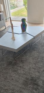 Mooie moderne Leolux Piombo salontafel. In gebruikte staat, Huis en Inrichting, Gebruikt, 100 tot 150 cm, Overige vormen, Minder dan 50 cm