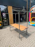 Marktkraam 200x75cm met balken zonder zeil, Ophalen, Gebruikt