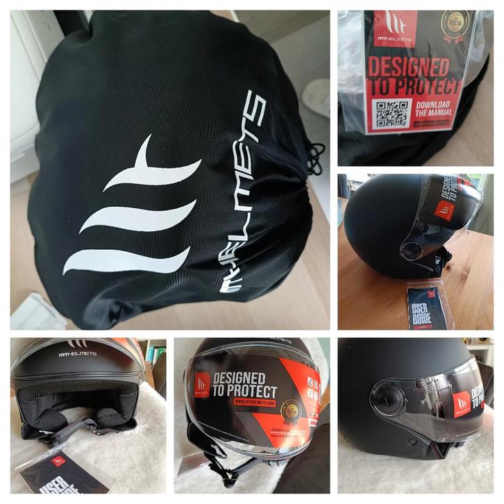 scooter helm, Fietsen en Brommers, Brommerhelmen, Nieuw, Medium, Ophalen