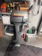 Suzuki 15PK 2-takt Buitenboordmotor langstaart dynamo, Ophalen, 10 tot 30 pk, Gebruikt, Met afstandsbediening