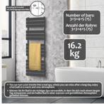 Handdoekradiator badkamerradiator 1500 x 450 GRATIS BEZORGD!, Verzenden, Nieuw, Zwart, Handdoekenrek