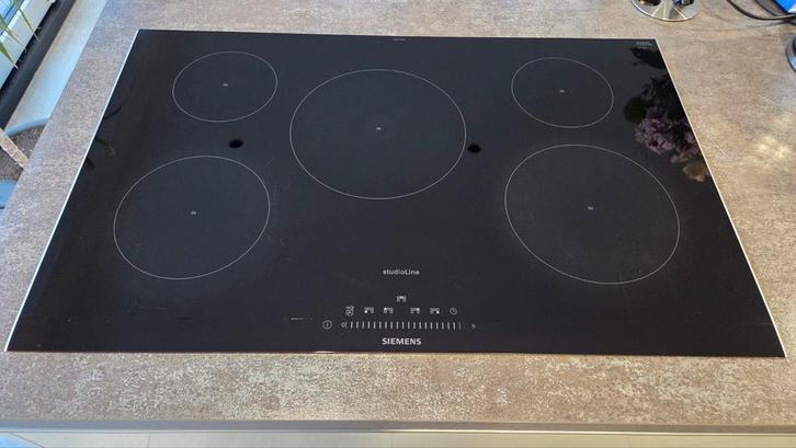 Siemens StudioLine inductiekookplaat EH877FVB1E, Witgoed en Apparatuur, Kookplaten, Zo goed als nieuw, Inbouw, Inductie, 5 kookzones of meer