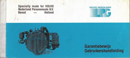 Handleiding Volvo Nederland LPG 1989, Auto diversen, Handleidingen en Instructieboekjes, Ophalen of Verzenden