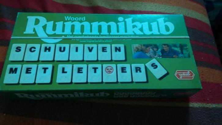 Huizen - Woord Rummicub  (grote versie), Hobby en Vrije tijd, Gezelschapsspellen | Overige, Zo goed als nieuw, Ophalen of Verzenden