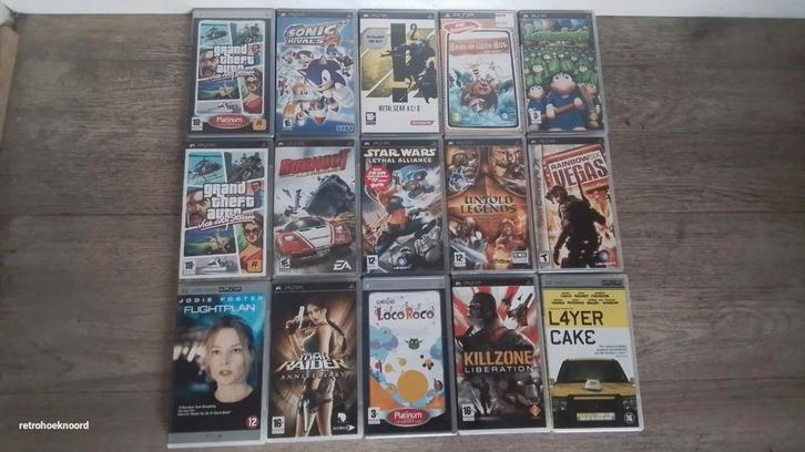 Diverse PSP Games/Films UPDATE 14/01, Spelcomputers en Games, Games | Overige, Gebruikt, Overige genres, 1 speler, Vanaf 3 jaar