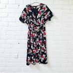 Hell Bunny Jurk Maat L Zwart Bloemenprint Vixen Heather, Verzenden, Zwart, Maat 42/44 (L), Hb