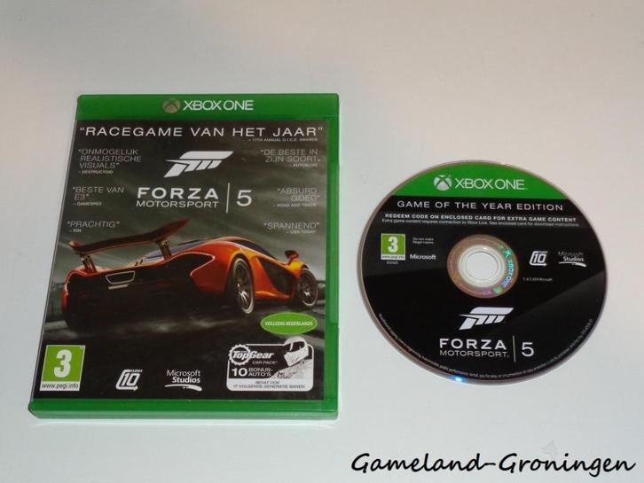 Forza Motorsport 5 GOTY (Xbox One) Compleet, Spelcomputers en Games, Games | Xbox One, Gebruikt, Racen en Vliegen, 1 speler, Vanaf 3 jaar