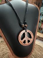 Boho statement ketting / peace / universeel, Ophalen of Verzenden, Zo goed als nieuw, Overige materialen, Verstelbaar
