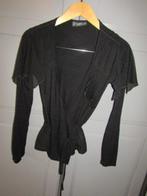 G466 Marlies Dekkers mt M wikkelvest zwart tricot chiffon, Maat 38/40 (M), Zwart, Zo goed als nieuw, Marlies Dekkers