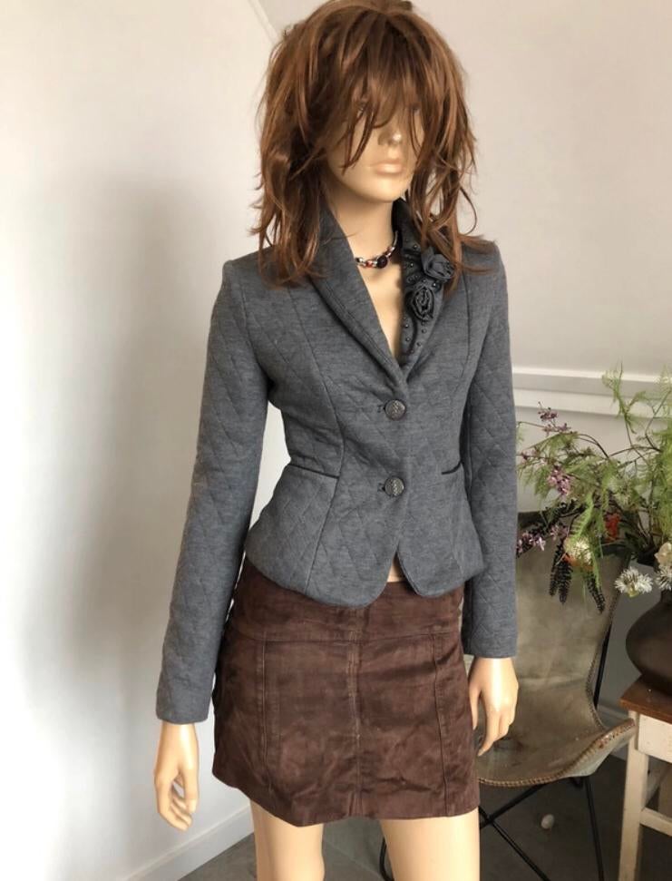 Only Bruin suede leer rok xs, Bruin, Ophalen of Verzenden, Zo goed als nieuw, Maat 34 (XS) of kleiner