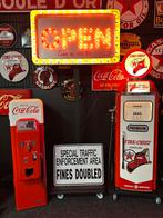 Prachtige reclamezuil Come In We Are Open reclamebord, Ophalen, Zo goed als nieuw, Reclamebord