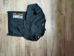 Zwarte trui met opdruk van het merk Unreal, Jongen of Meisje, Trui of Vest, Ophalen of Verzenden, Zo goed als nieuw