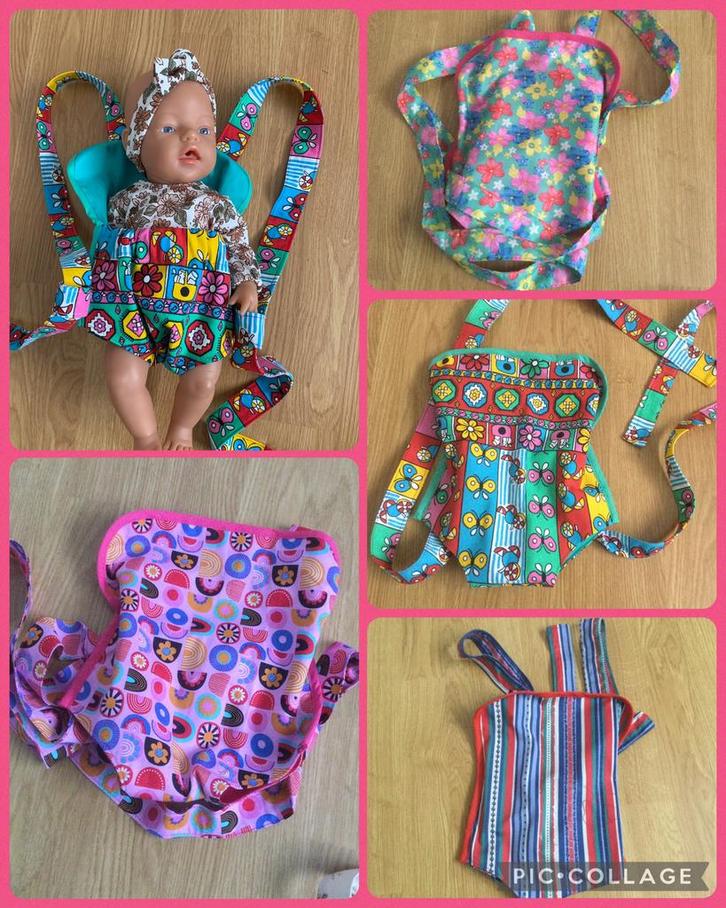 Poppenkleertjes babypop een draagzak, Kinderen en Baby's, Speelgoed | Poppen, Nieuw, Babypop, Ophalen of Verzenden