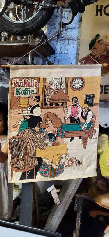 Van Nelle Koffie Reclame Doek 1971 beschikbaar voor biedingen