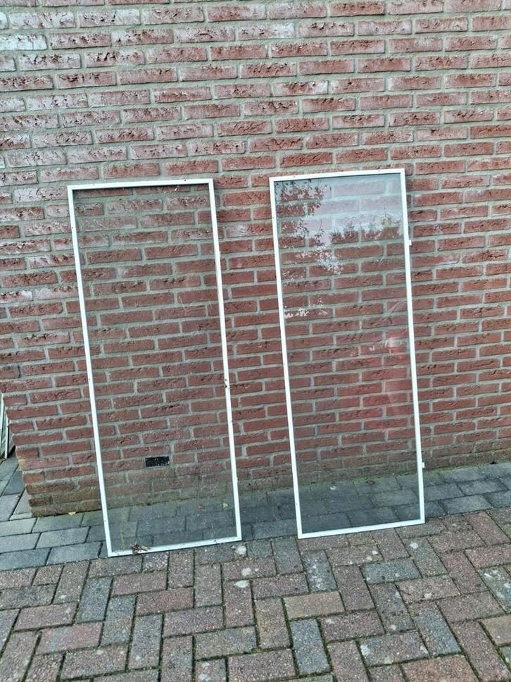 Voorzet ramen enkel glas tuinkas woonhuis, Doe-het-zelf en Verbouw, Glas en Ramen, Gevelraam of Ruit, Minder dan 80 cm, Ophalen of Verzenden