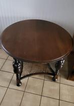 Bijzettafel eiken; rond, Minder dan 55 cm, Rond, Zo goed als nieuw, Hout