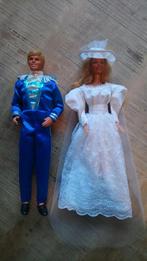 Barbie en Ken Mattel jaren 60 bruid, Verzamelen, Poppen, Ophalen of Verzenden, Zo goed als nieuw, Pop