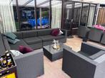 Luxe loungeset met hoekbank, tafel en fauteuil, Tuin en Terras, Gebruikt, 6 zitplaatsen, Ophalen of Verzenden, Loungeset