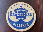 Barbarossa Groningen bierviltje jaren 50. Uitgave Carpa, Ophalen of Verzenden, Gebruikt, Viltje(s), Overige merken