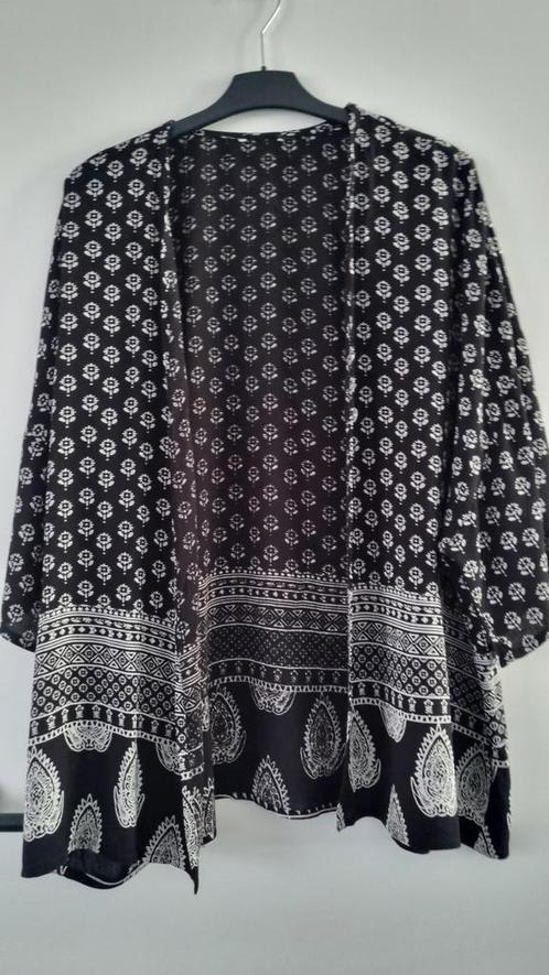 Kimono bloes loshangend geen sluiting ML 44 46 48 katoen, Kleding | Dames, Overige Dameskleding, Zo goed als nieuw, Ophalen of Verzenden