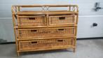 Rieten ladekastje 90cm breed, Huis en Inrichting, Kasten | Ladekasten, Ophalen, 50 tot 100 cm, 3 of 4 laden, Minder dan 100 cm