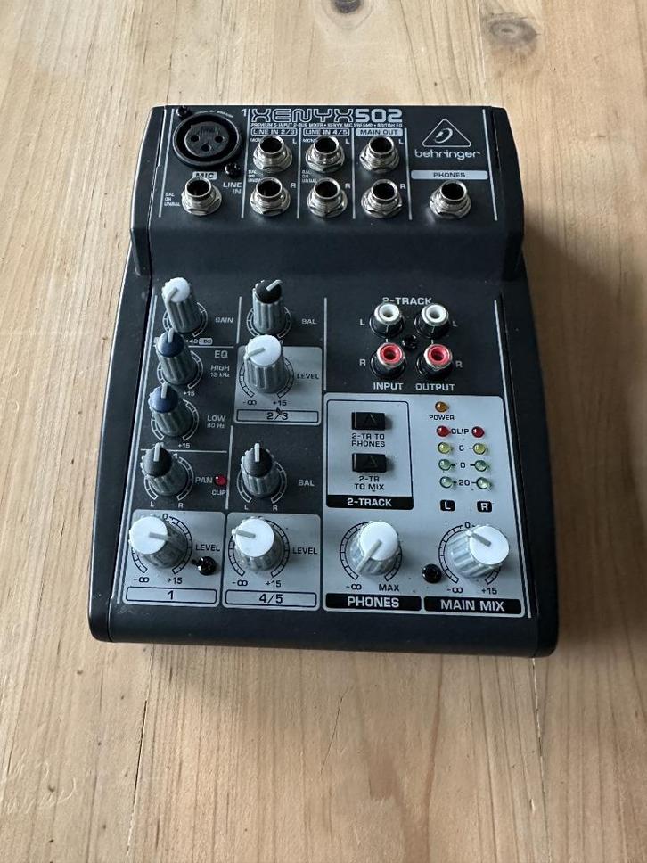 Behringer Xenyx 502 Premium 5-Input 2-Bus mengpaneel, Muziek en Instrumenten, Mengpanelen, Ophalen of Verzenden