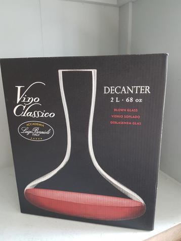 Luigi Bormioli 2Ltr mondgeblazen decanter, in originele doos beschikbaar voor biedingen