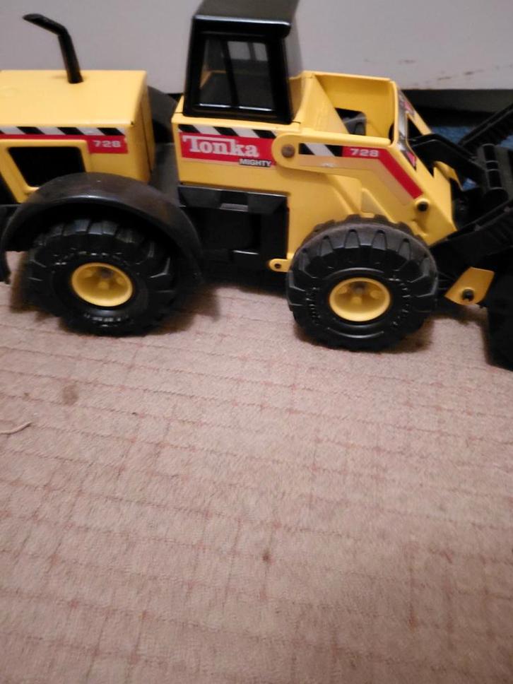 Vintage Tonka Mighty 728 Loader, Kinderen en Baby's, Speelgoed | Speelgoedvoertuigen, Gebruikt, Ophalen of Verzenden